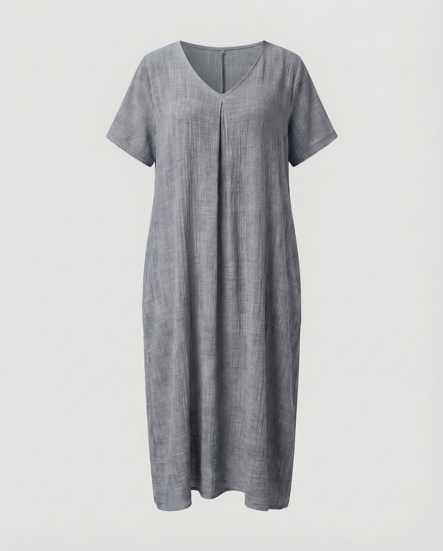 Damen Maxikleid Musselin Kaftan-Schnitt Locker