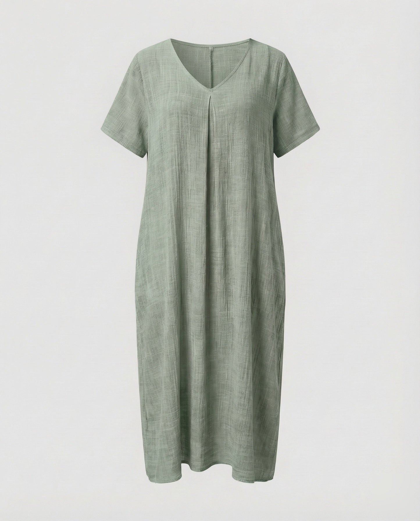 Damen Maxikleid Musselin Kaftan-Schnitt Locker