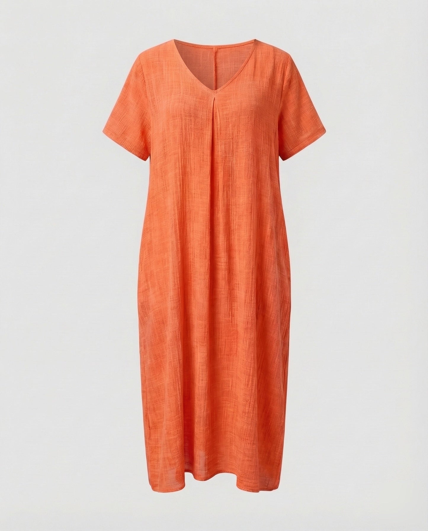 Damen Maxikleid Musselin Kaftan-Schnitt Locker