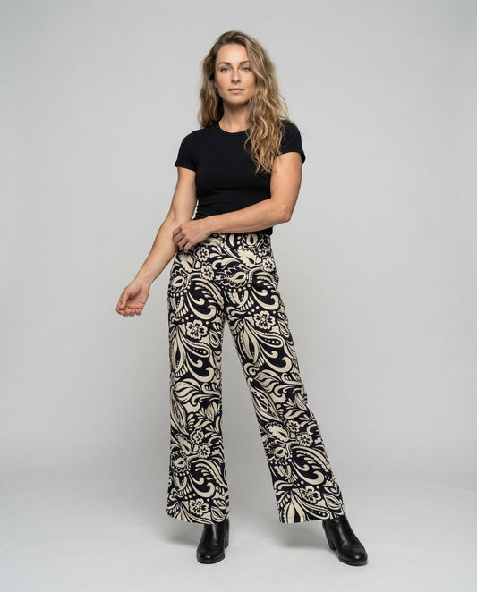 Damen Culottehose Viskose Weites Bein - Eveloria