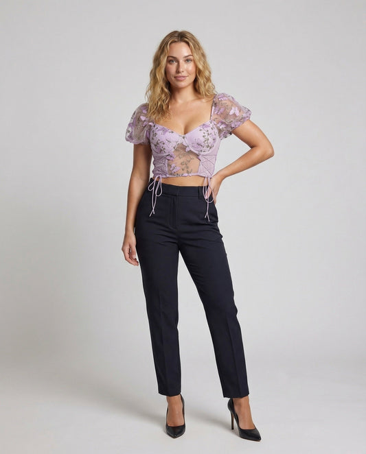 Damen Bügel-BH Mesh-Einsätze Bügelcups - Eveloria