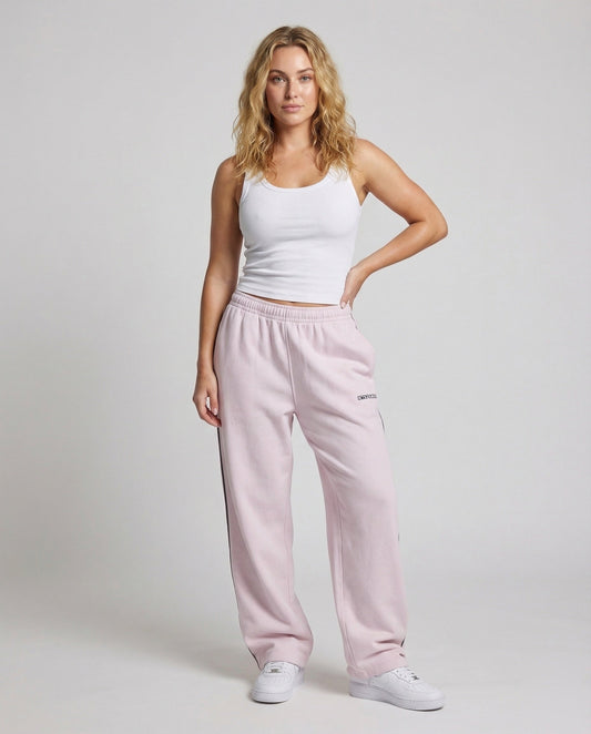 Damen Sweatpants Kontraststreifen Eingrifftaschen - Eveloria