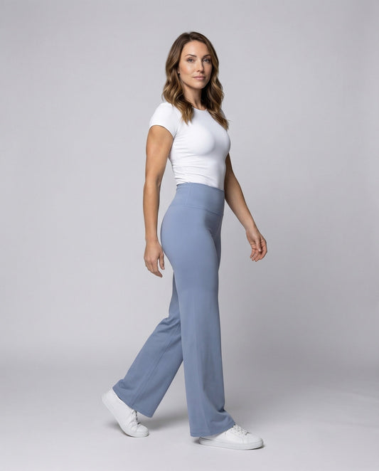 Damen Elastische Loungehose Hochgeschnitten Stretch - Eveloria