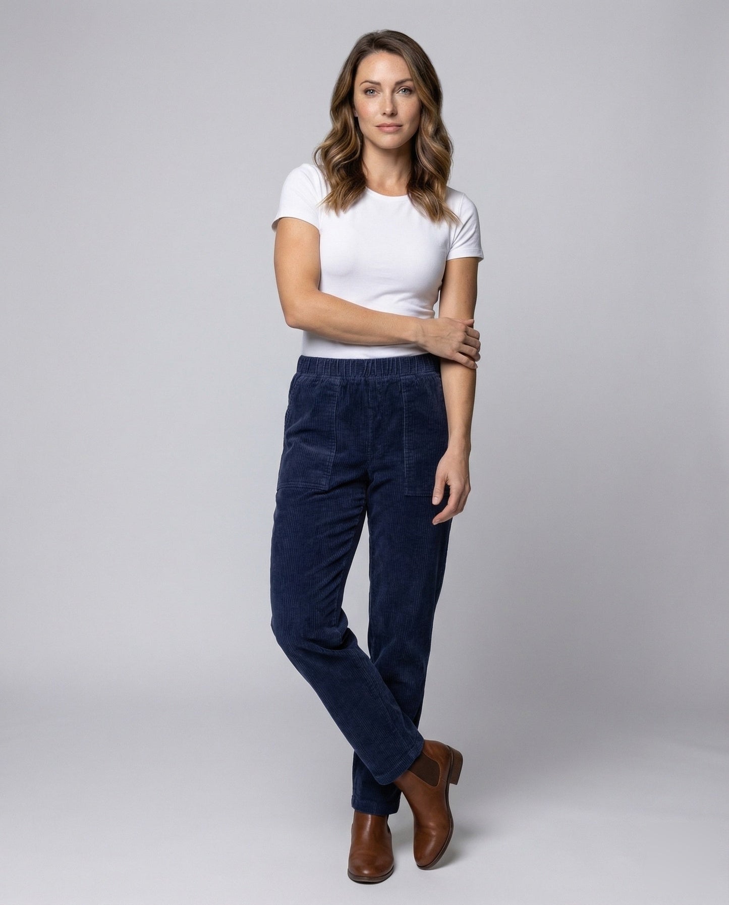 Damen Freizeithose Hochgeschnittene Beintaschen - Eveloria
