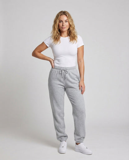 Damen Weite Jerseyhose Hochgeschnitten Bequem - Eveloria