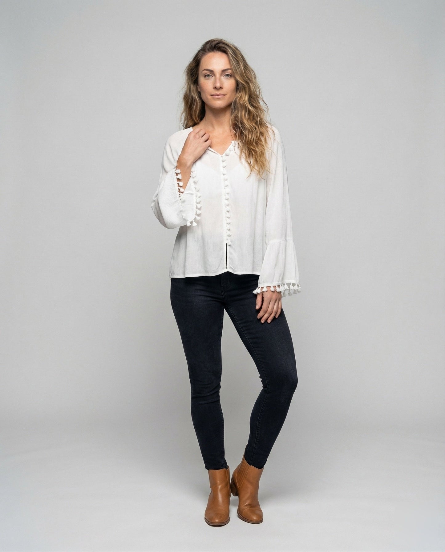 Damen Volantbluse Lässig Leicht Blumenmuster - Eveloria