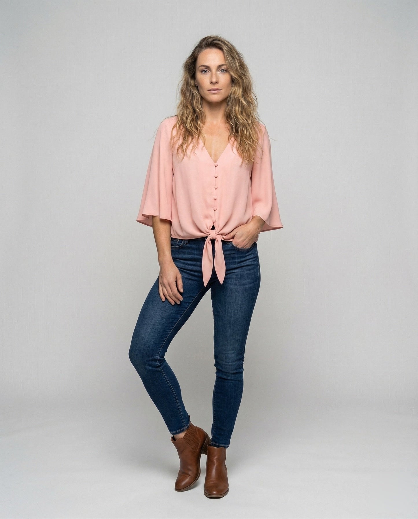 Damen Blusenshirt mit Flügelärmeln Leicht - Eveloria