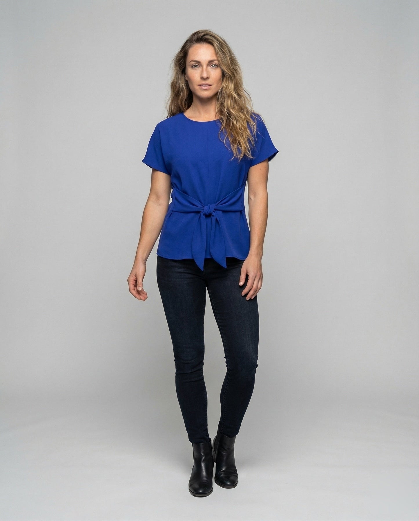 Damen Knotentop Leichtes Krepp - Eveloria
