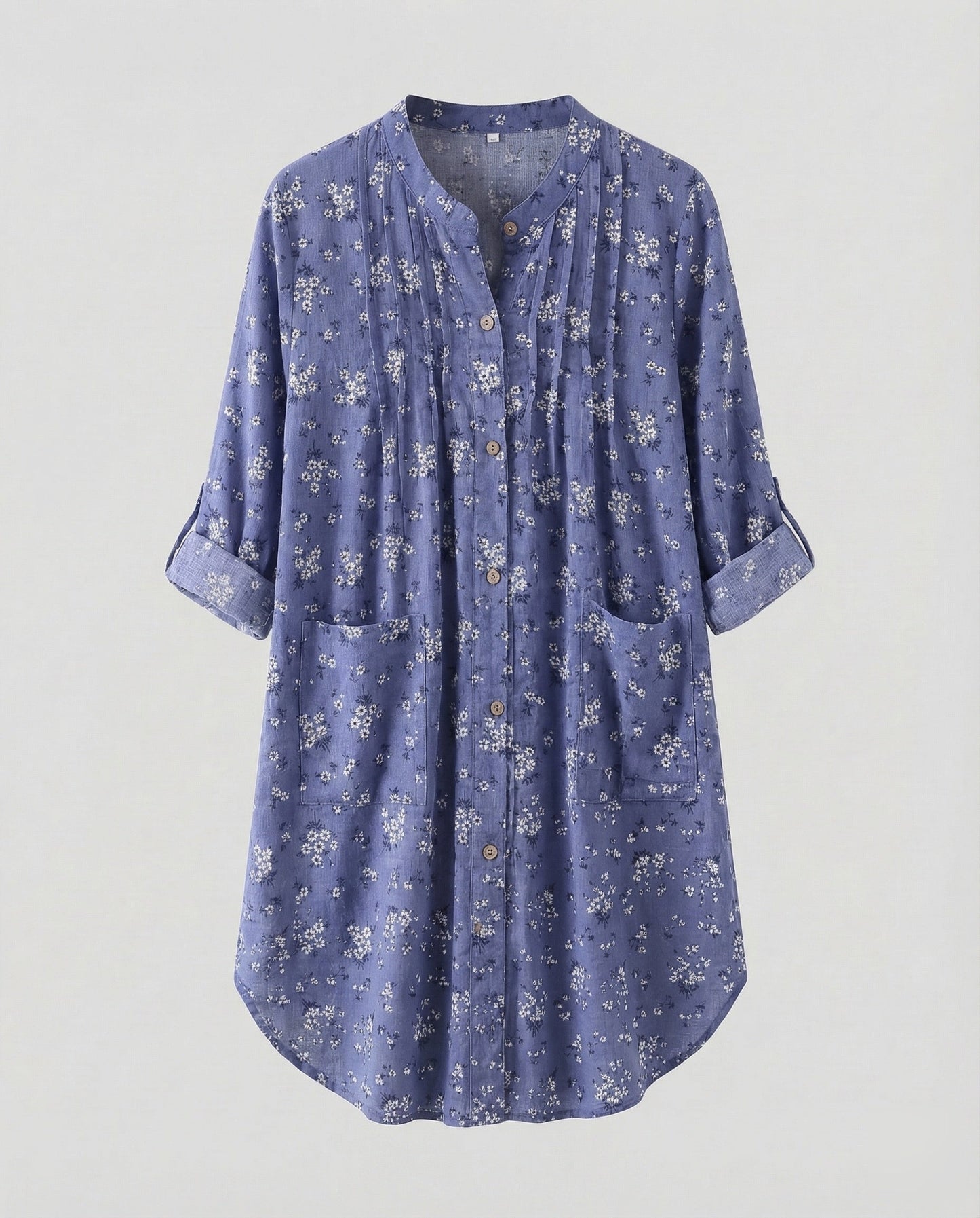 Damen Leinen-Tunika Bluse Leicht - Eveloria