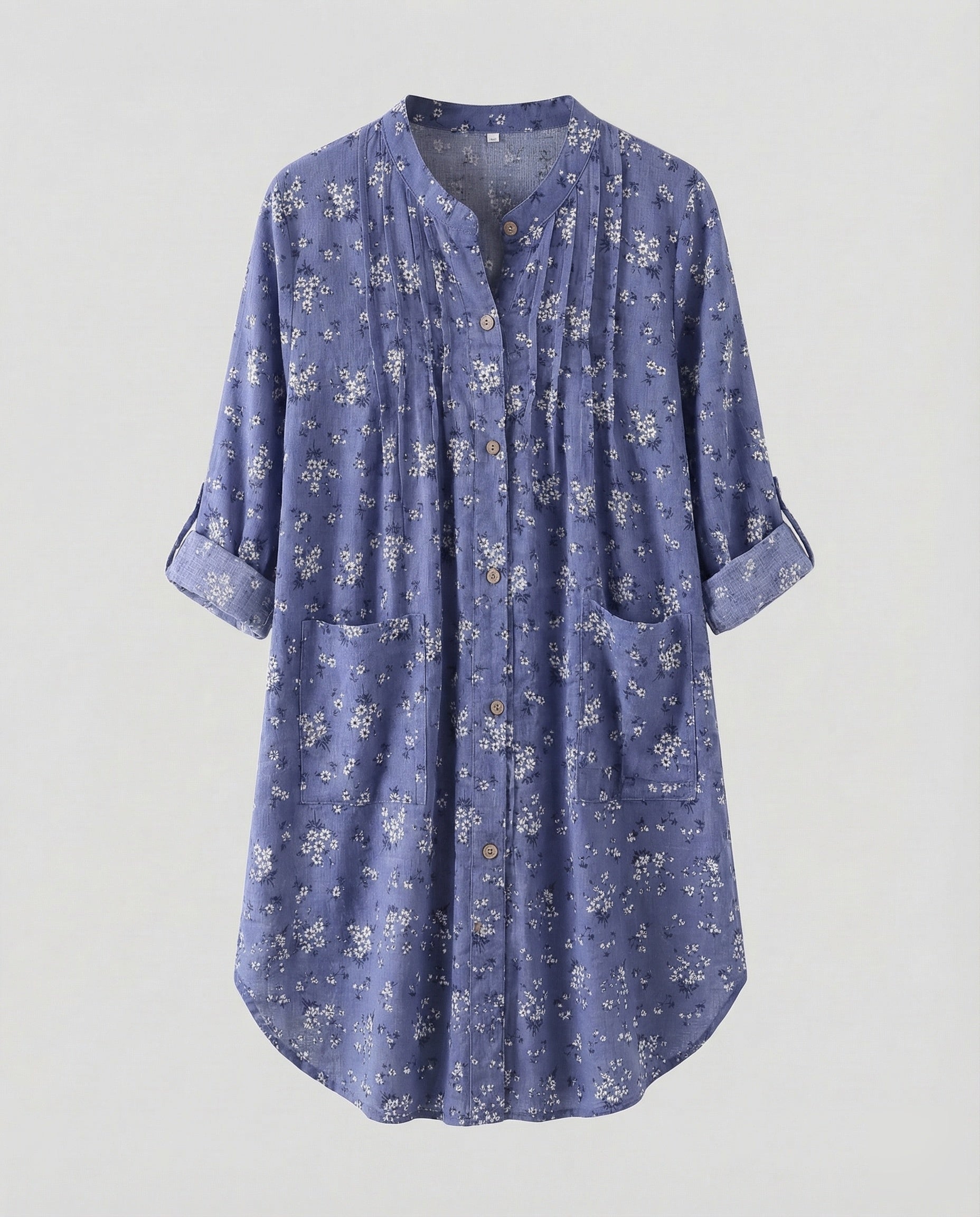 Damen Leinen-Tunika Bluse Leicht - Eveloria