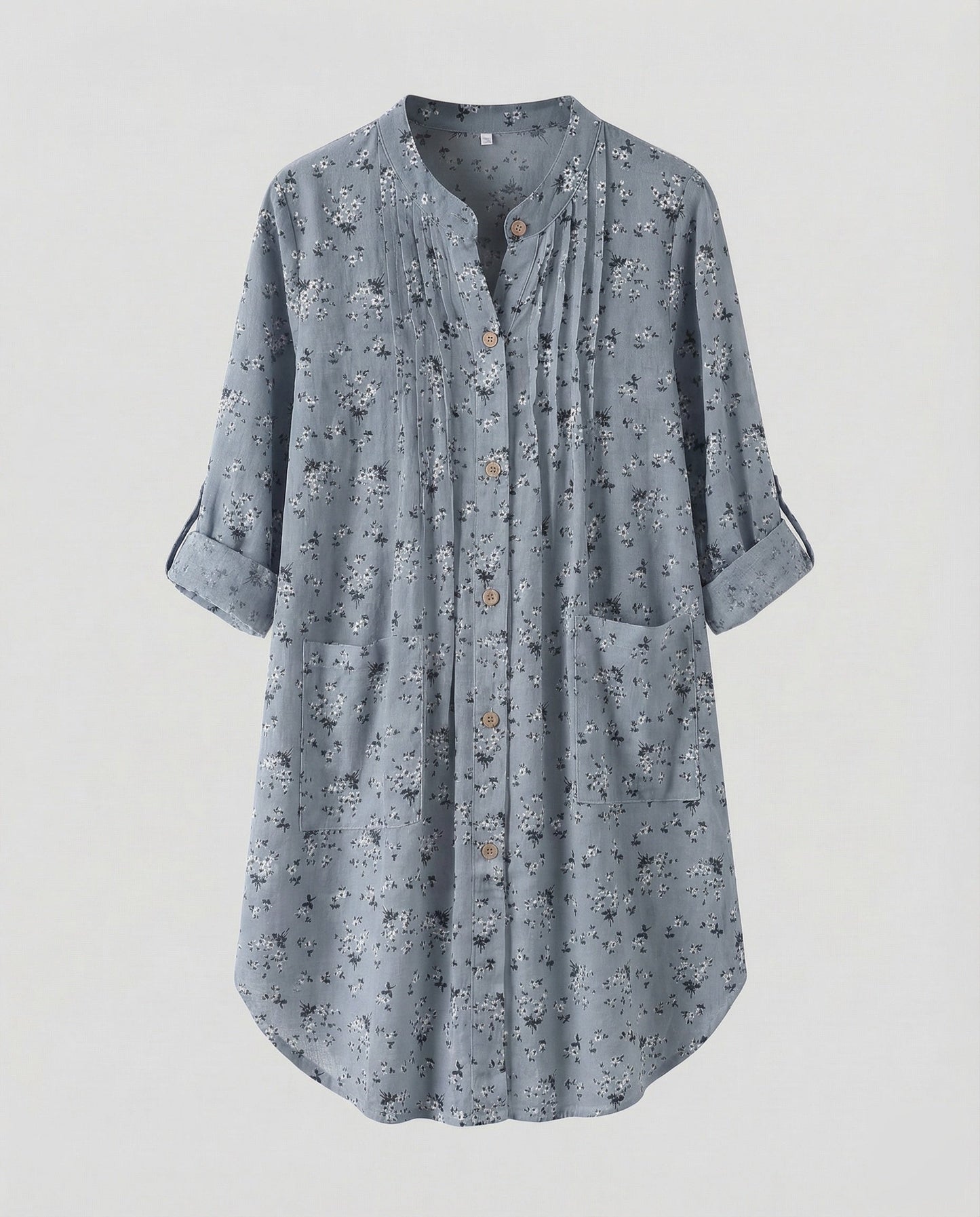 Damen Leinen-Tunika Bluse Leicht