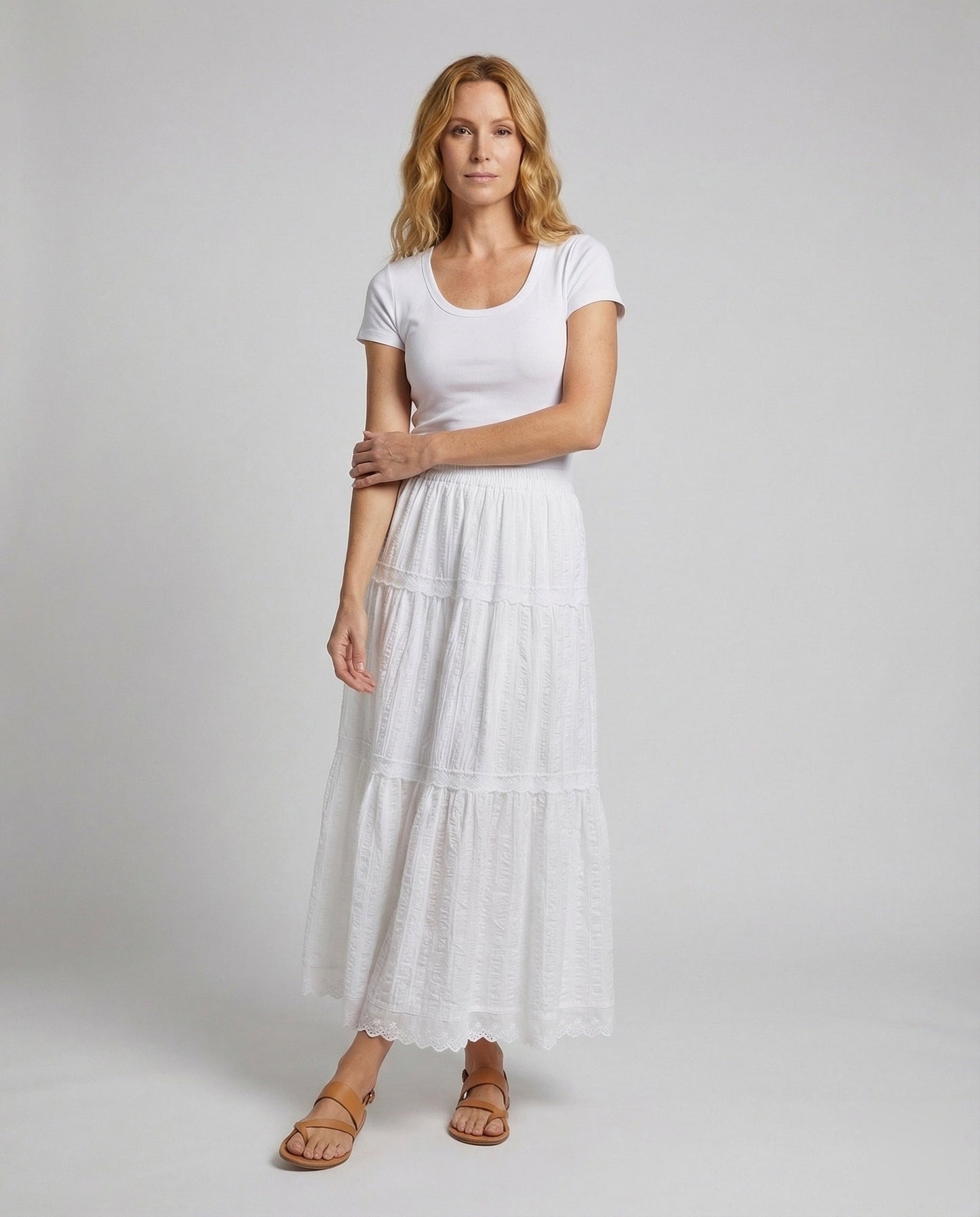Damen Tüll- transparente Ärmel Feinstrickbund - Eveloria