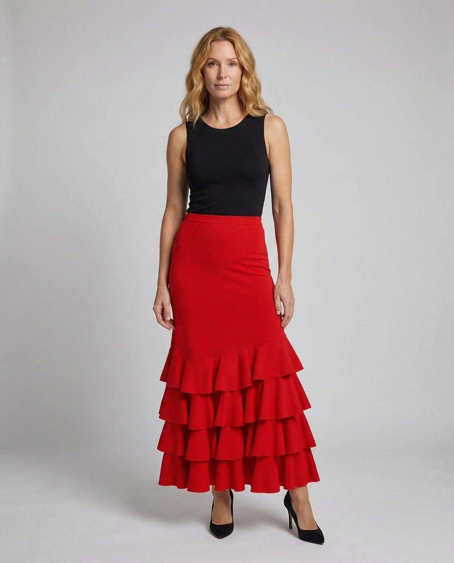 Damen Weitbein-Hose Konturierter Bund Clean Look - Eveloria