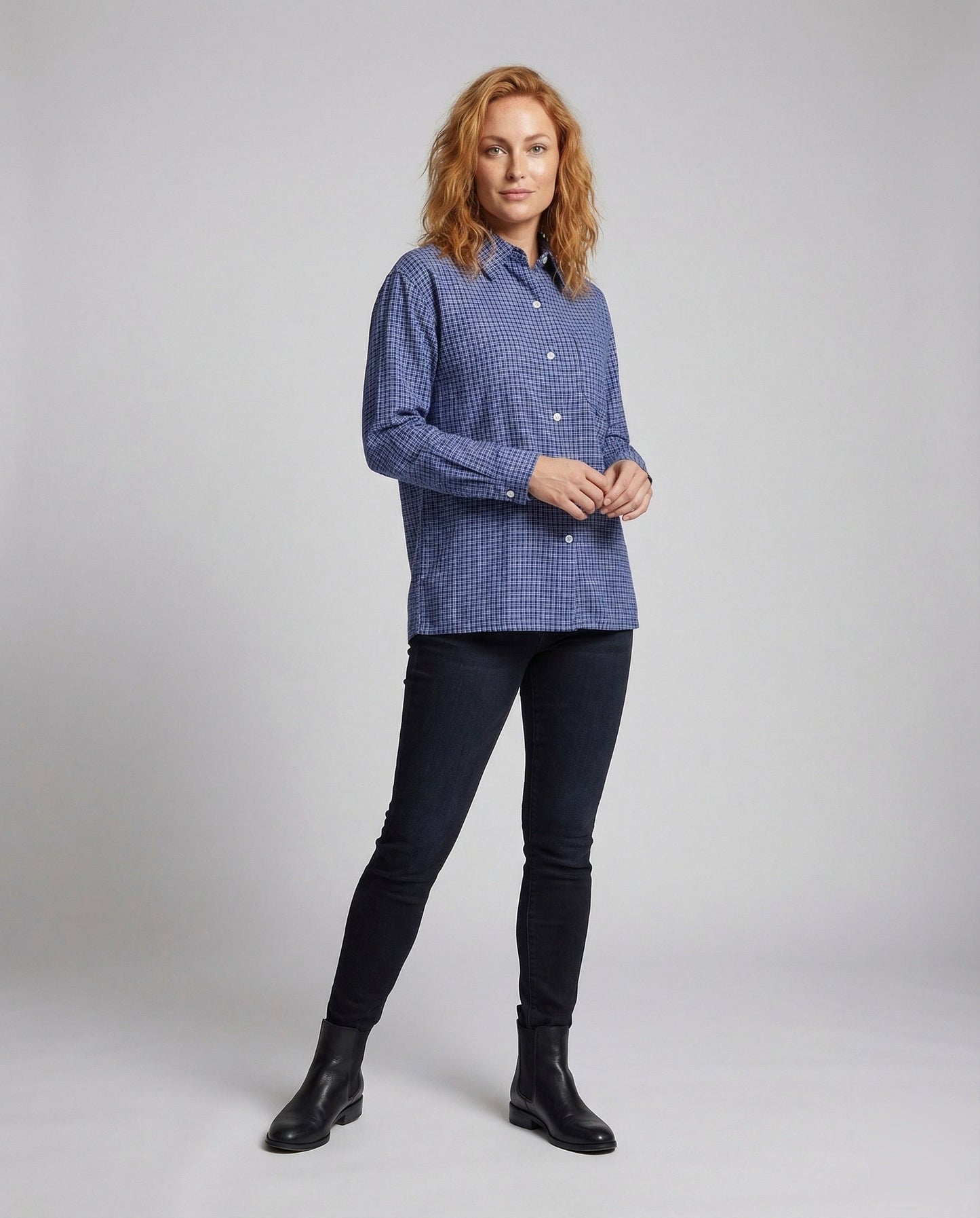 Damen Weithose Strukturjersey Hochkomfortbund Schwarz - Eveloria