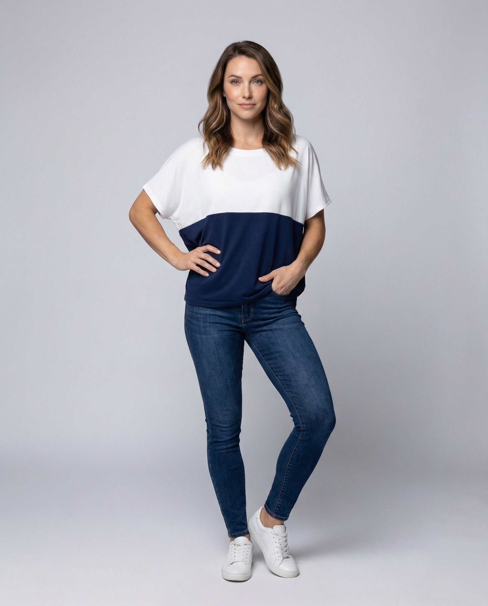 Damen Bluse Stehkragen Manschettenärmel Elegante - Eveloria