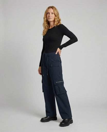 Damen Weite Cargo-Hose Mehrfachtaschen Bequem - Eveloria