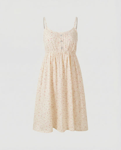 Damen Minikleid Blumenmuster Floral