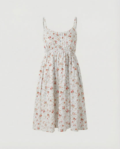 Damen Minikleid Blumenmuster Floral