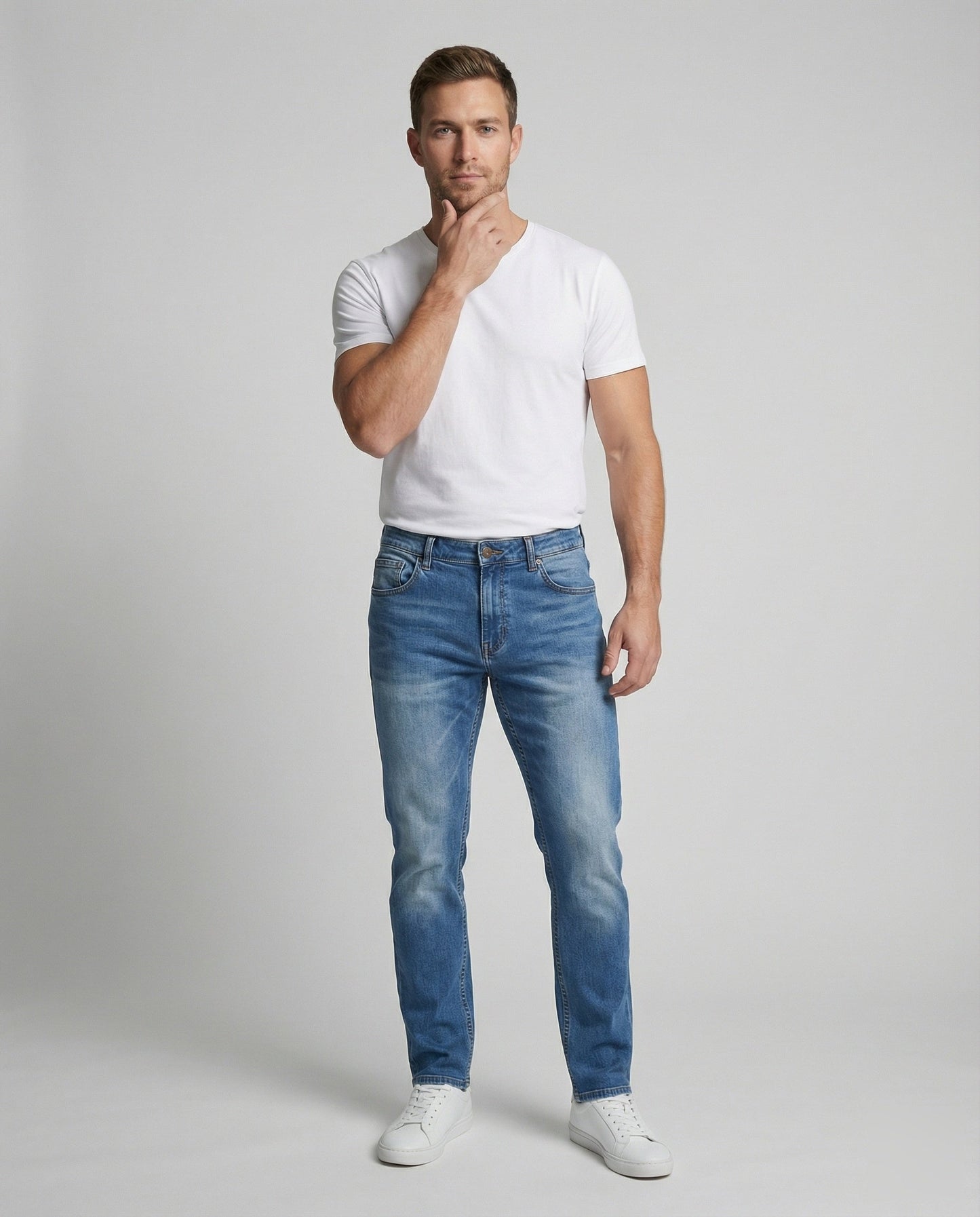 Herren Denimhose Slimfit Schmal - Eveloria