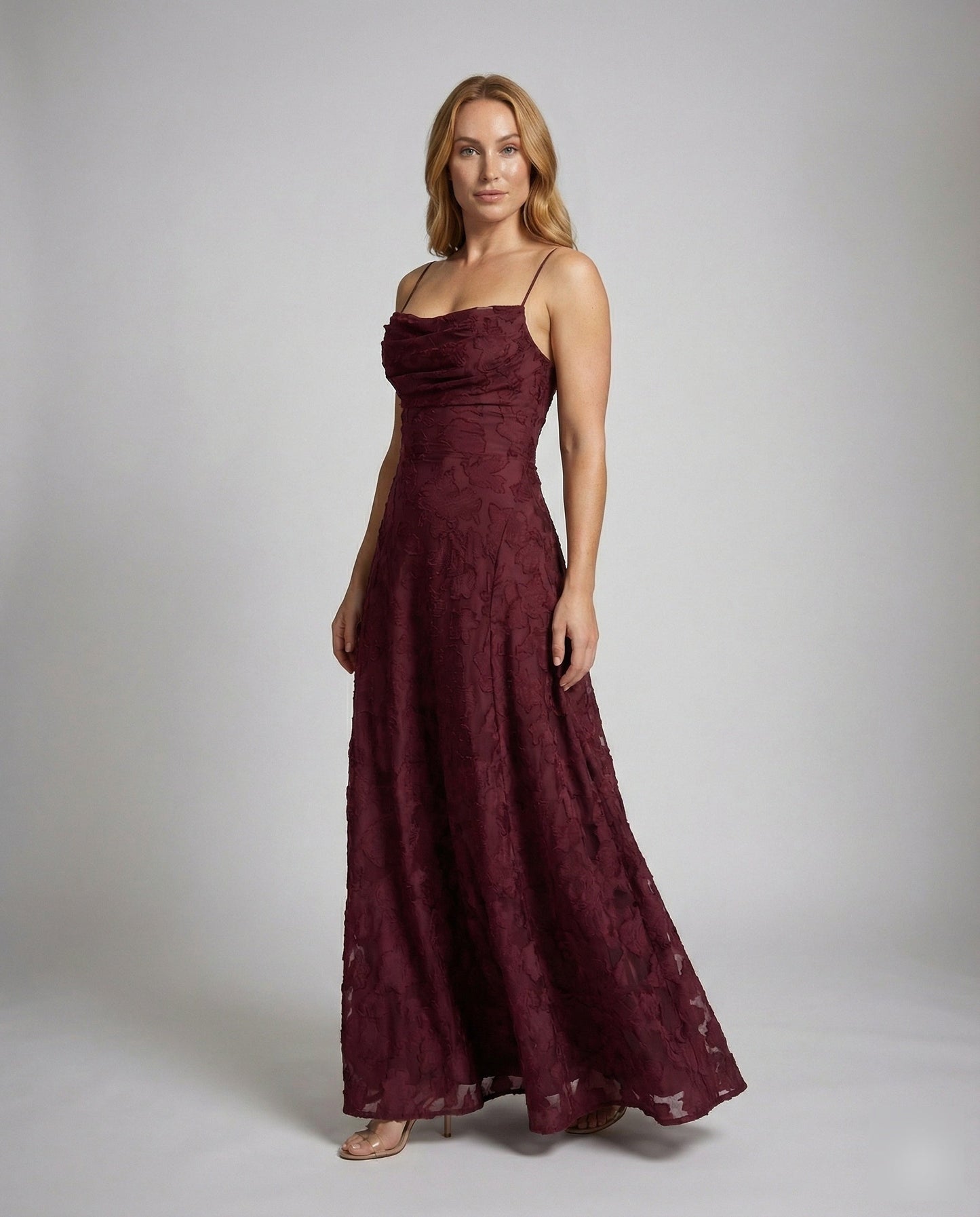 Damen Abendkleid Elegant Wasserfallausschnitt - Eveloria