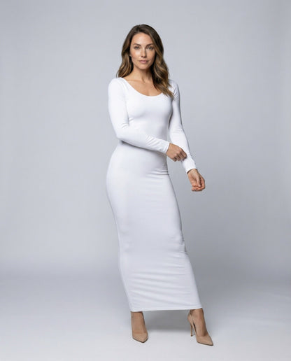 Damen Knöchellanges Maxikleid Figurbetont - Eveloria