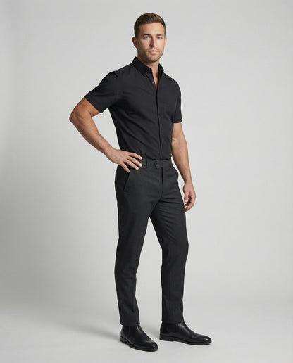Herren Slimfit Kurzarmhemd - Eveloria