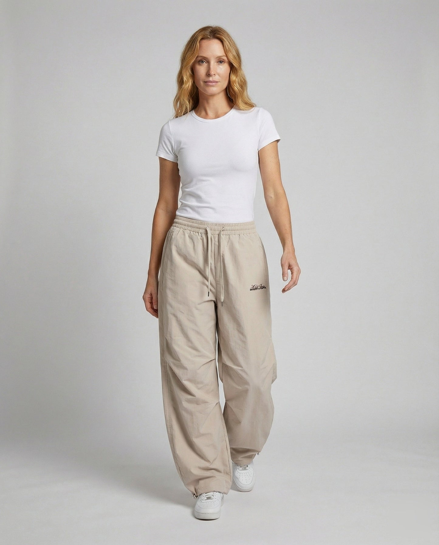 Damen Haremshose Extrabreit Tiefes Bein Schwarz - Eveloria