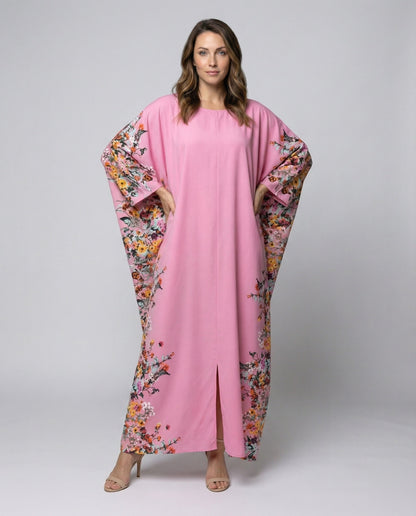 Damen Maxikleid Fließend Floralmuster Seitenprint - Eveloria