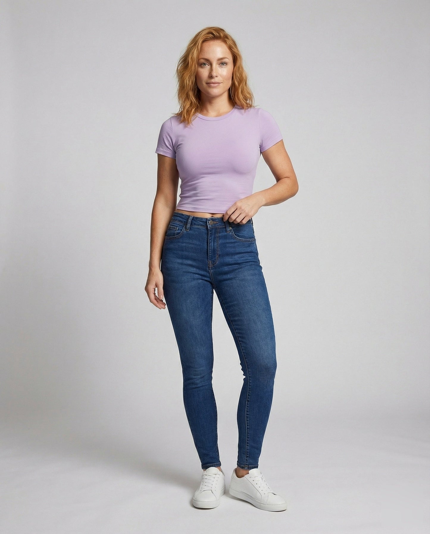 Damen Jersey-Oberteil Kurzarm Elastisch - Eveloria