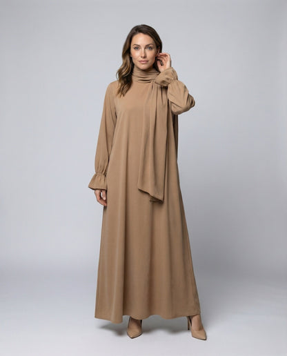 Damen Abaya-Kleid Lang Lagen-Cape - Eveloria
