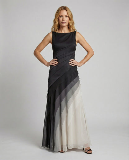 Damen Abendkleid Mehrschicht Chiffon Überrock - Eveloria