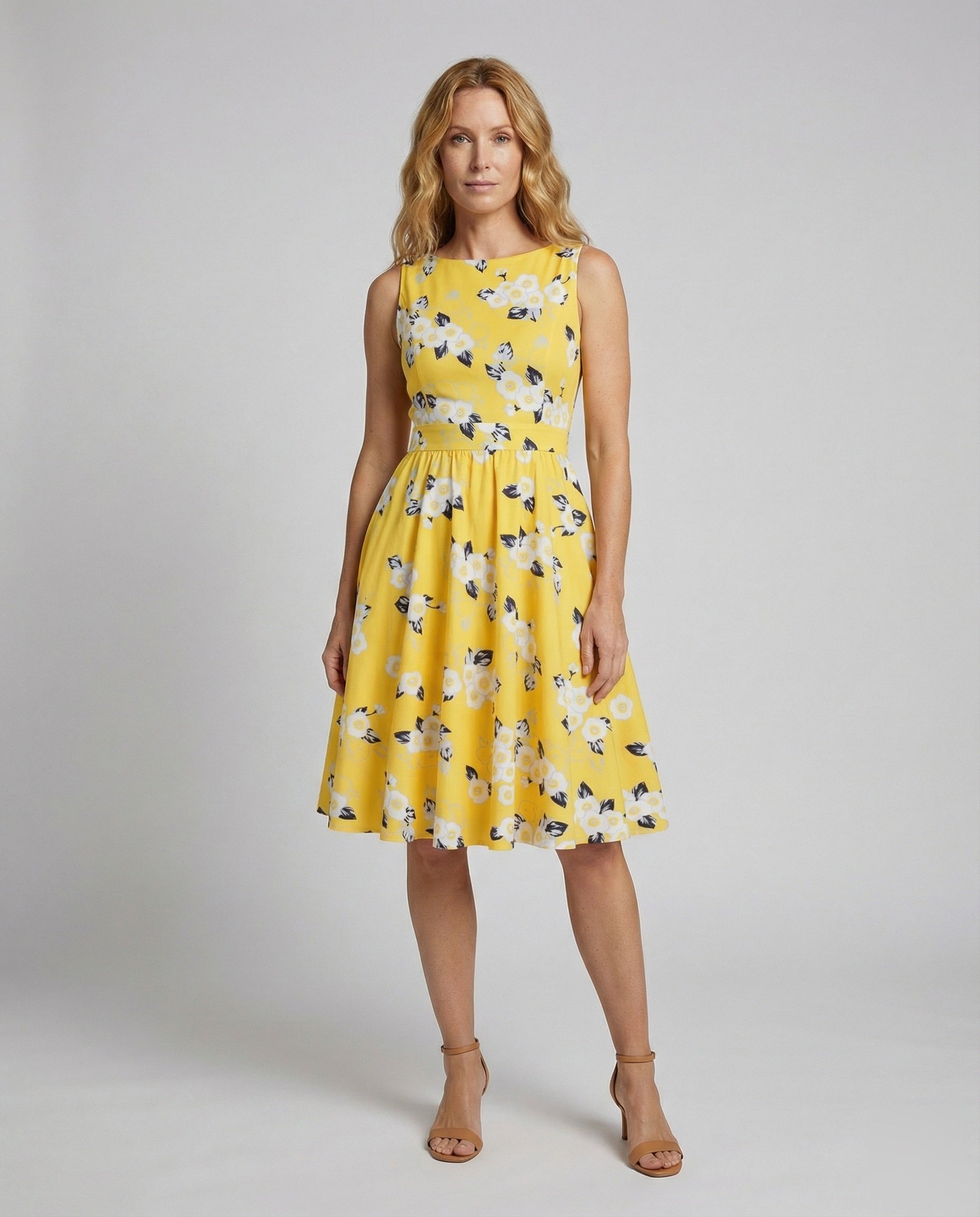 Damen Retro Swingkleid Weiter Tellerrock - Eveloria