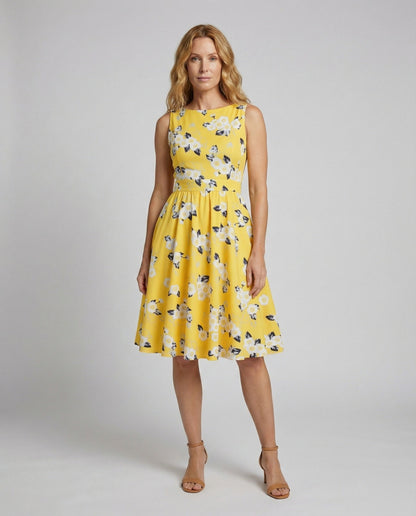 Damen Retro Swingkleid Weiter Tellerrock - Eveloria