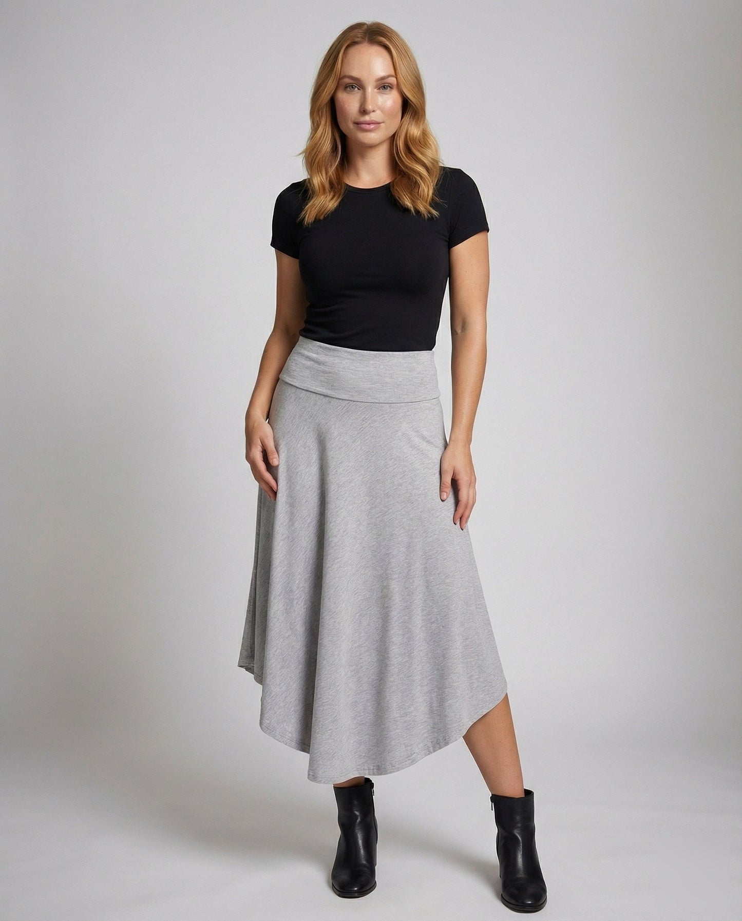 Damen Maxirock Asymmetrisch Tellerfall - Eveloria