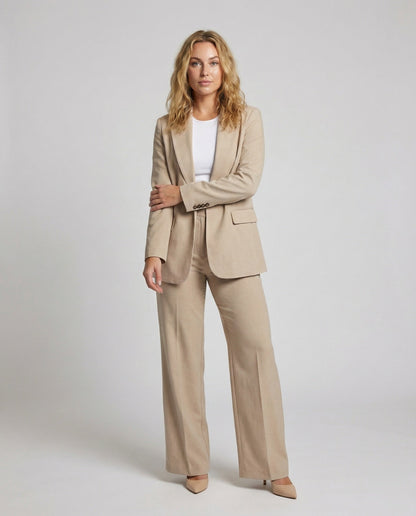 Damen Longblazer Anzugset Elegant - Eveloria