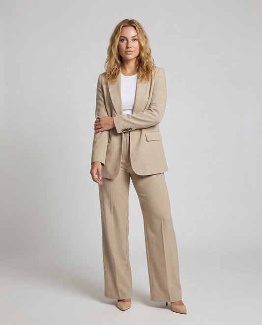 Damen Longblazer Anzugset Elegant - Eveloria