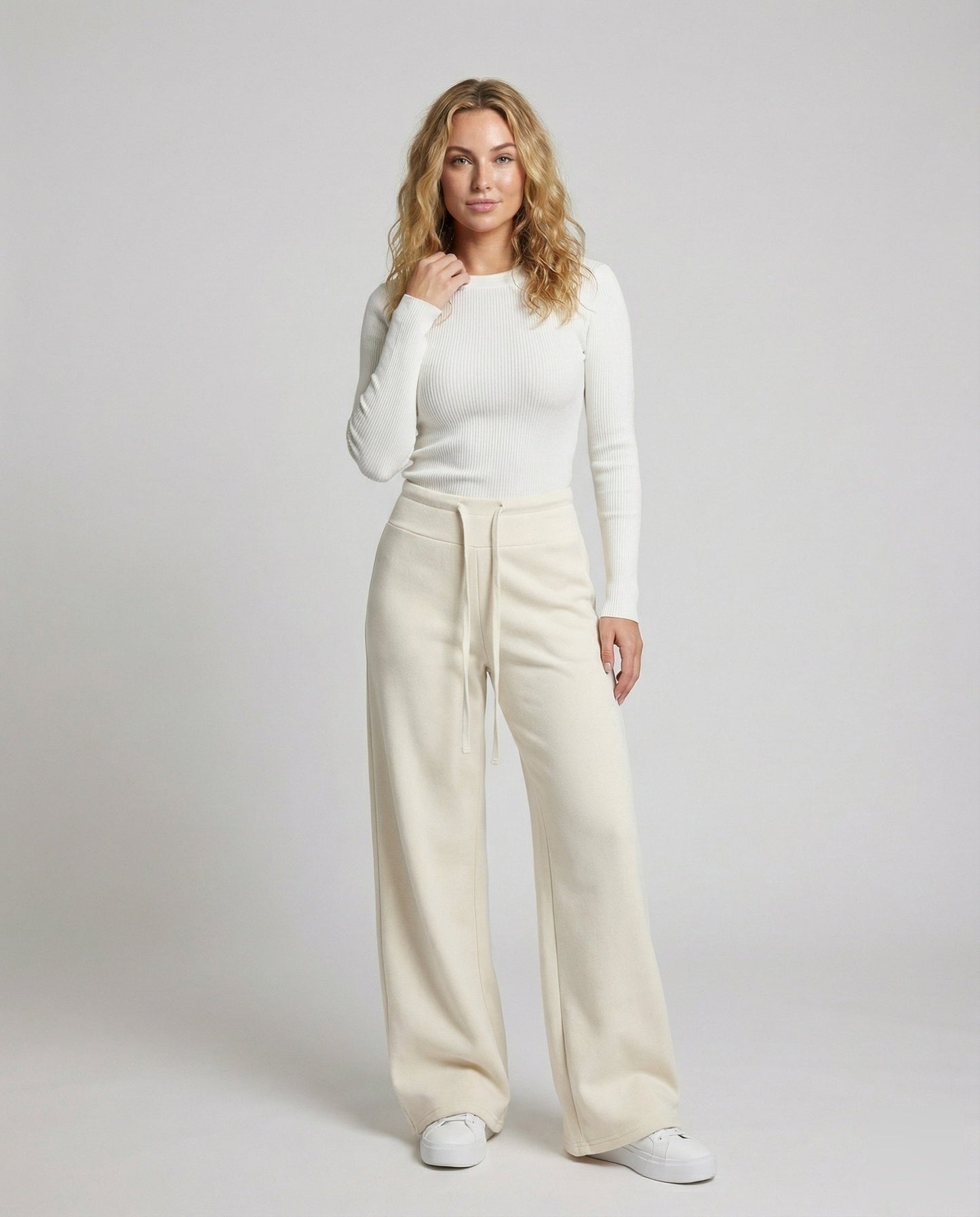 Damen Loungehose Extraweit Fließender Fall - Eveloria