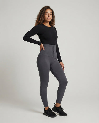 Damen Shaping Leggings mit Häkchen - Eveloria