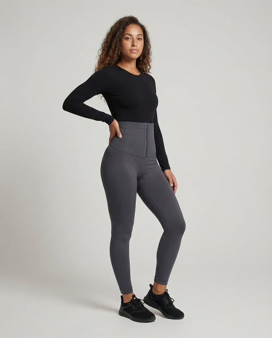 Damen Shaping Leggings mit Häkchen - Eveloria