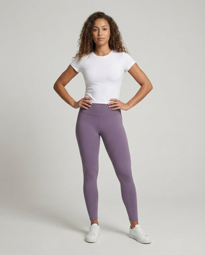 Damen Leggings Ergonomisch Formend Schwarz - Eveloria