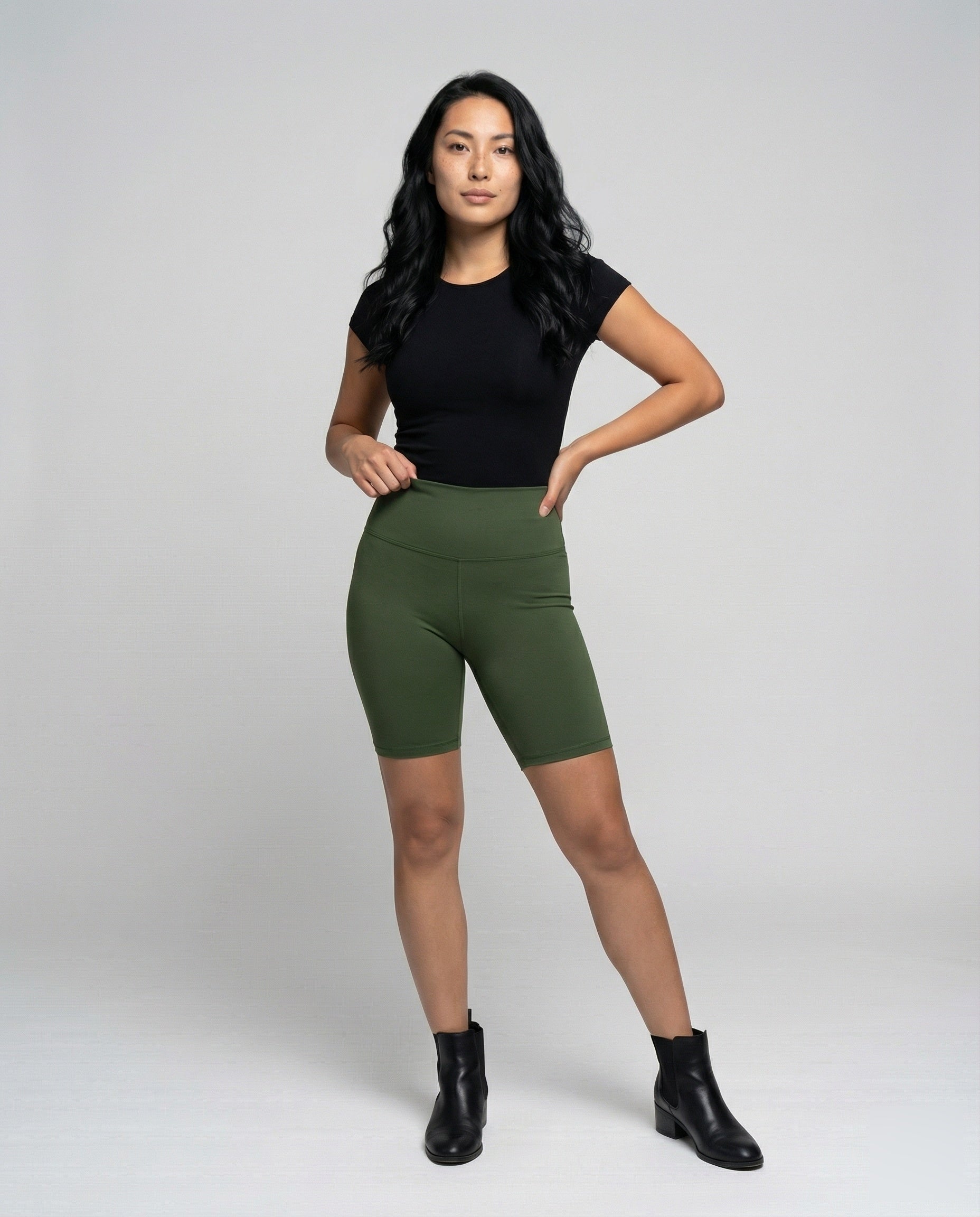 Damen Radlerhose Formender Bauchzone Stretch - Eveloria