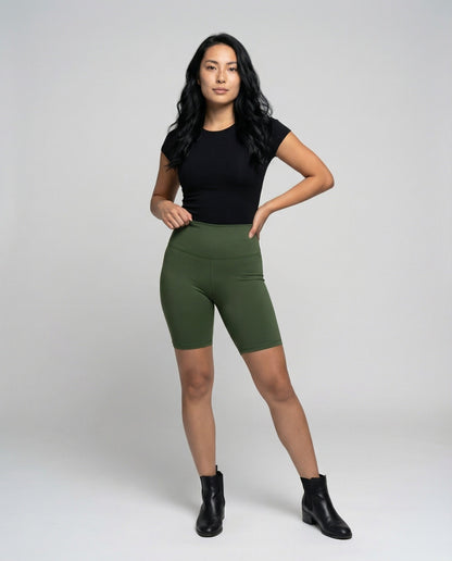 Damen Radlerhose Formender Bauchzone Stretch - Eveloria
