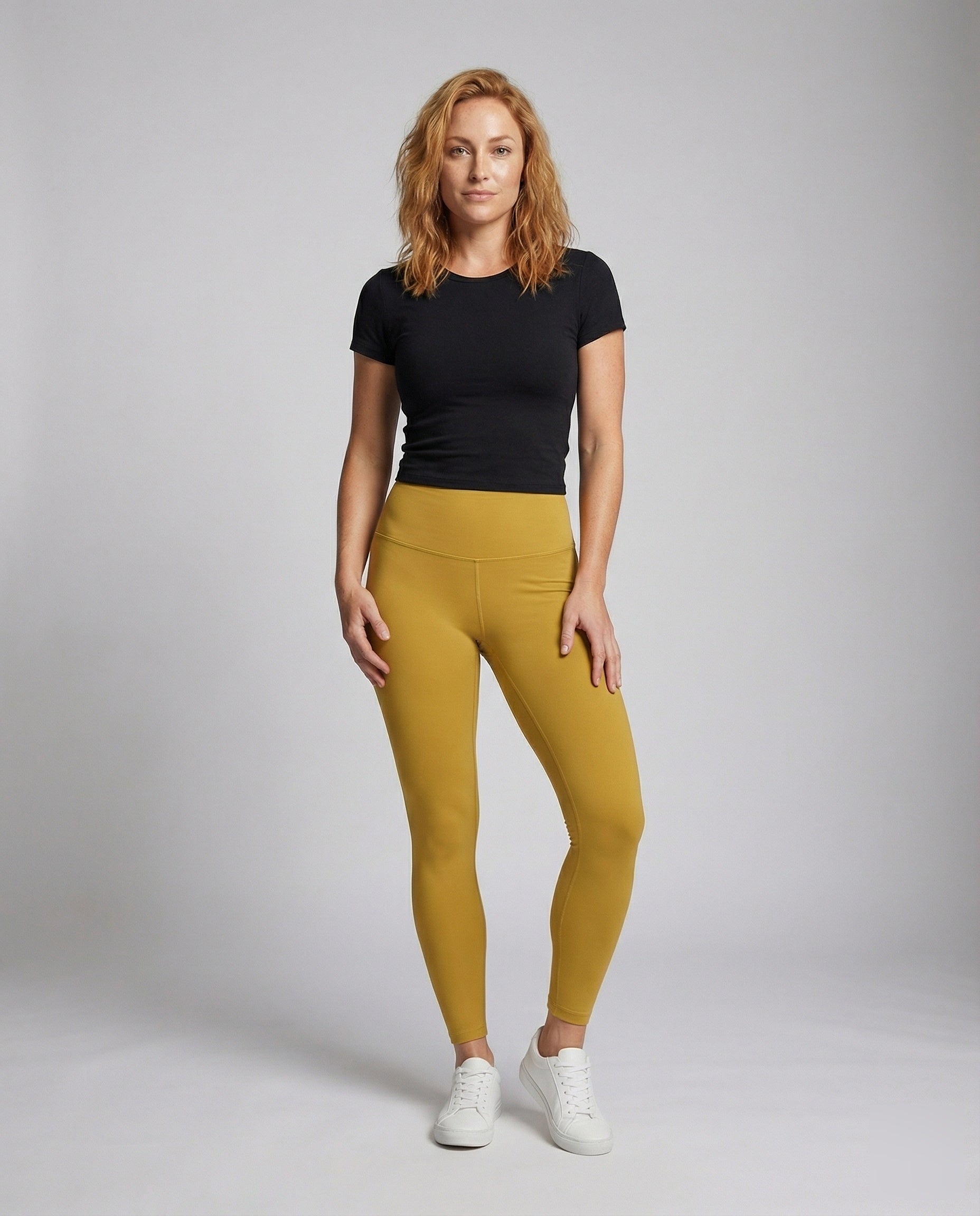 Damen Komfortform Leggings Hochgeschnitten Mit Hüftkontur - Eveloria