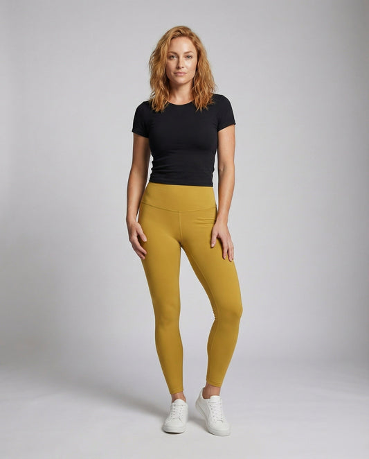Damen Komfortform Leggings Hochgeschnitten Mit Hüftkontur - Eveloria