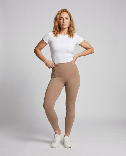 Damen Kompressions-Leggings Hochgeschnittene Mikrostretch - Eveloria
