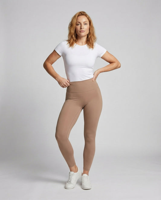 Damen Kompressions-Leggings Hochgeschnittene Mikrostretch - Eveloria
