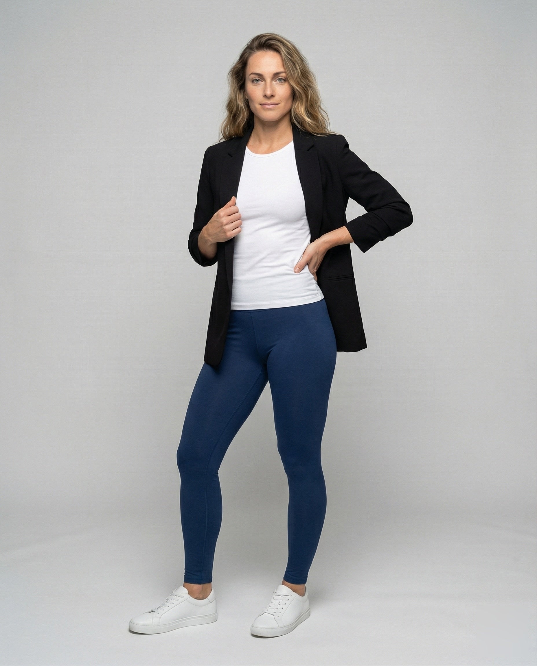 Damen Komfort Leggings Übergröße Stretchjersey - Eveloria
