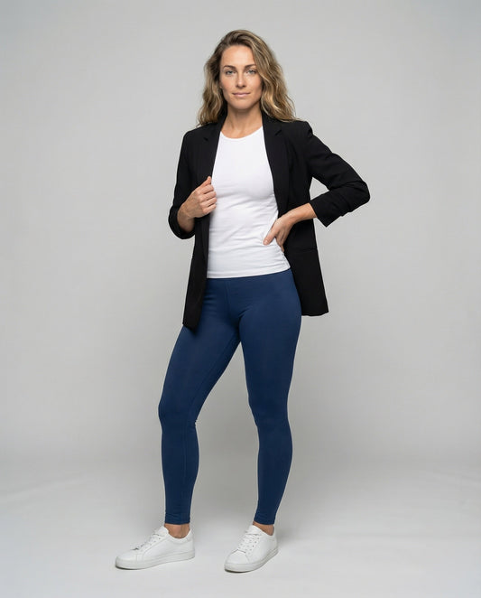 Damen Komfort Leggings Übergröße Stretchjersey - Eveloria