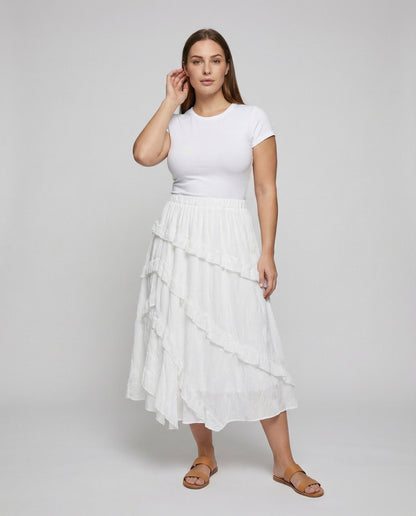 Damen Spitzenrock Asymmetrisch - Eveloria