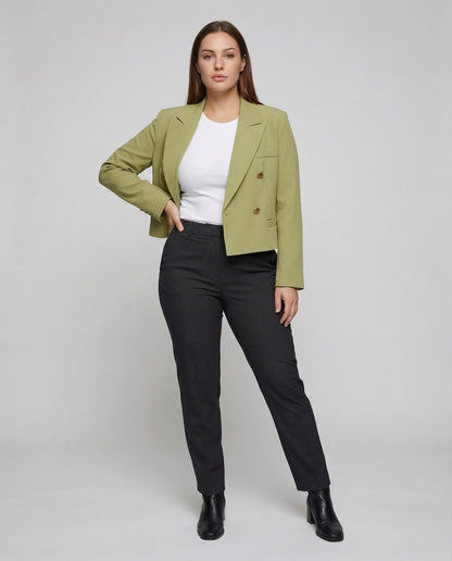 Damen Wickelblazer Flexible Bindegürtel - Eveloria